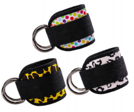 PU print pattern ankle strap