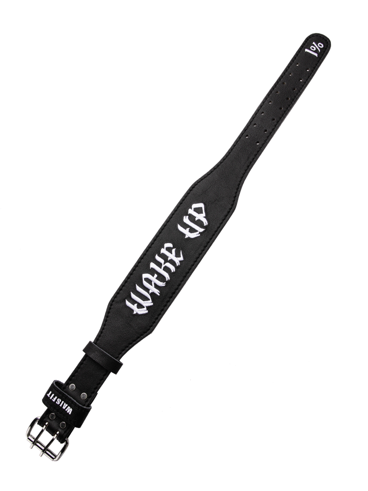 Wake up leather weight lifting belt WS6350101