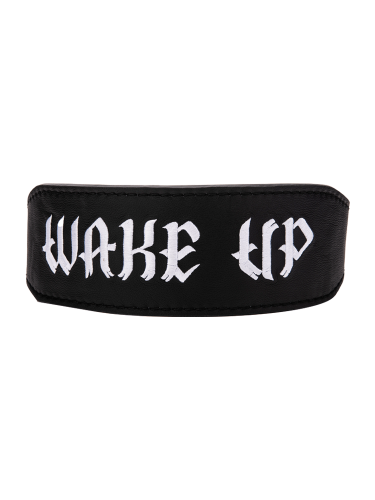 Wake up leather weight lifting belt WS6350101