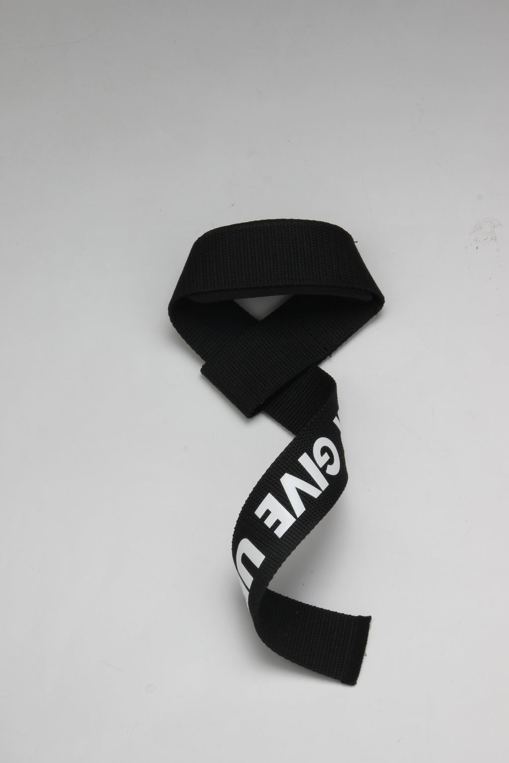 Never give up lifting strap（silicone logo）