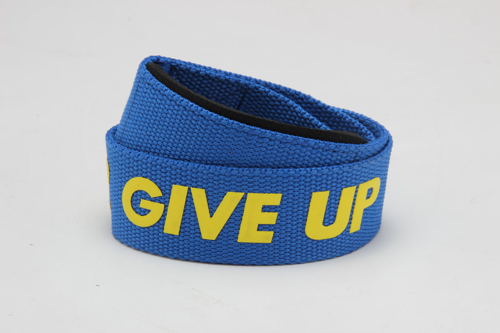Never give up lifting strap（silicone logo）