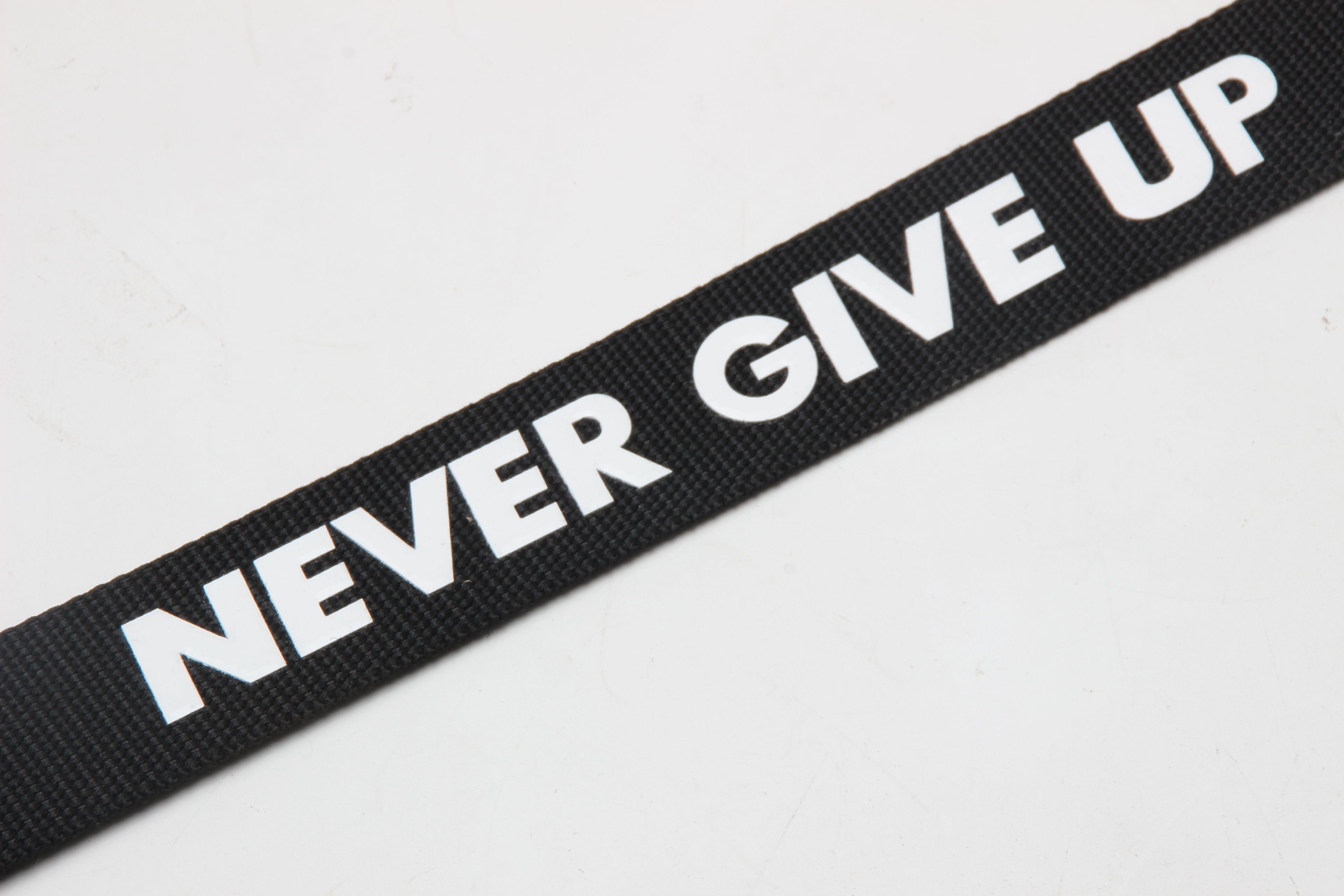 Never give up lifting strap（silicone logo）