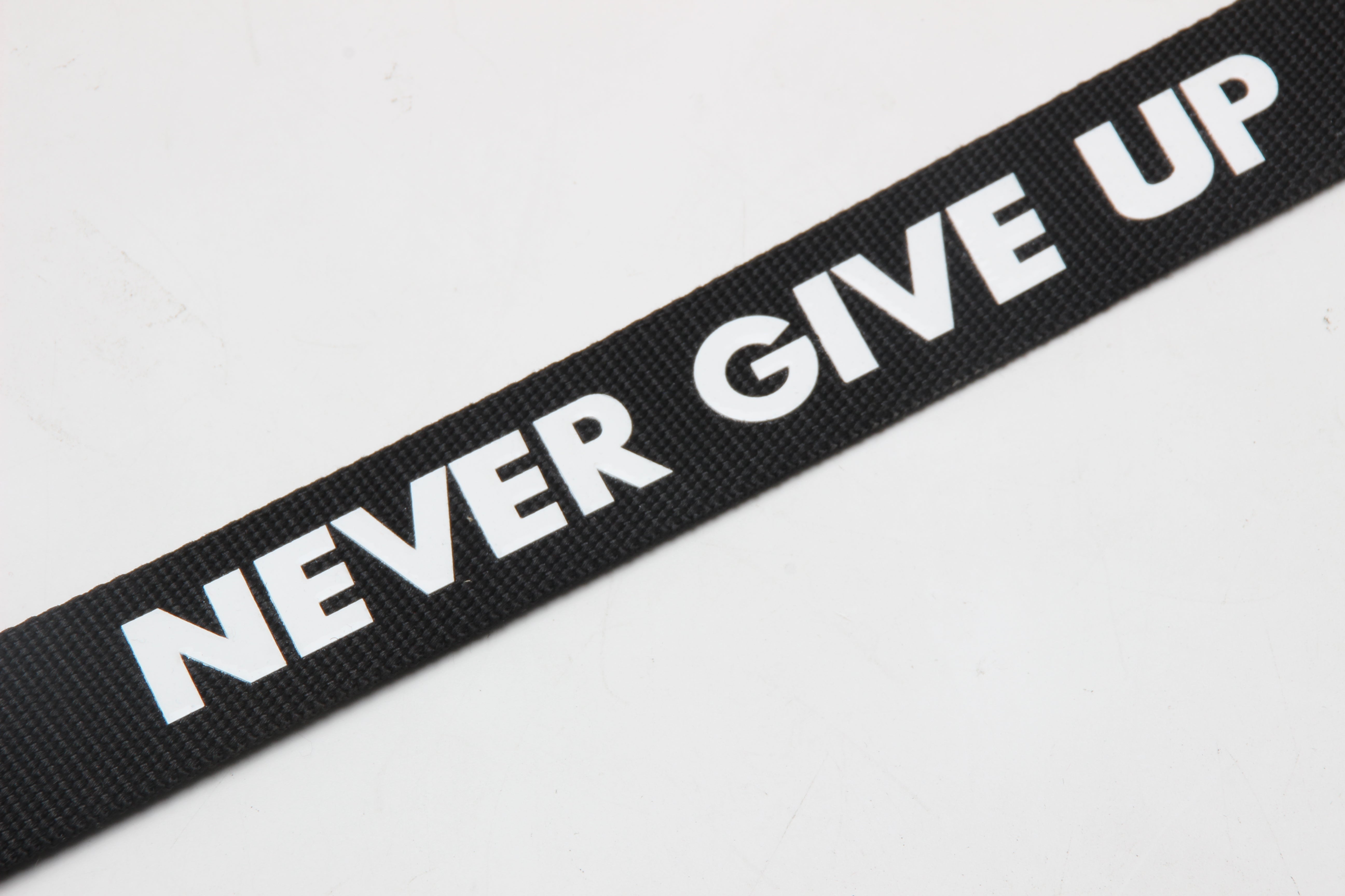 Never give up lifting strap（silicone logo）
