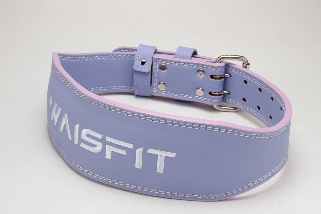 Pink and Purple Leather Weightlifting belt