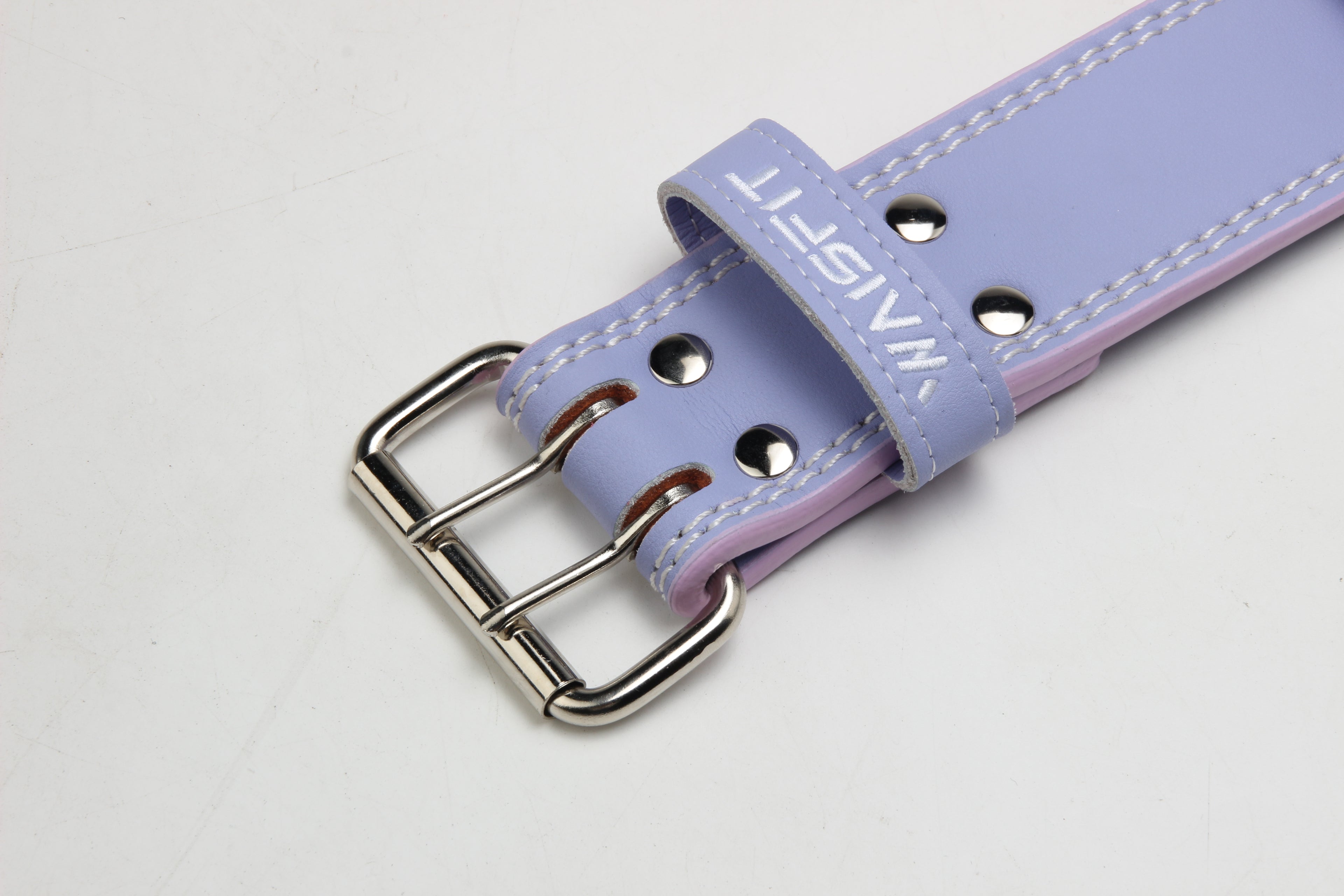 Pink and Purple Leather Weightlifting belt