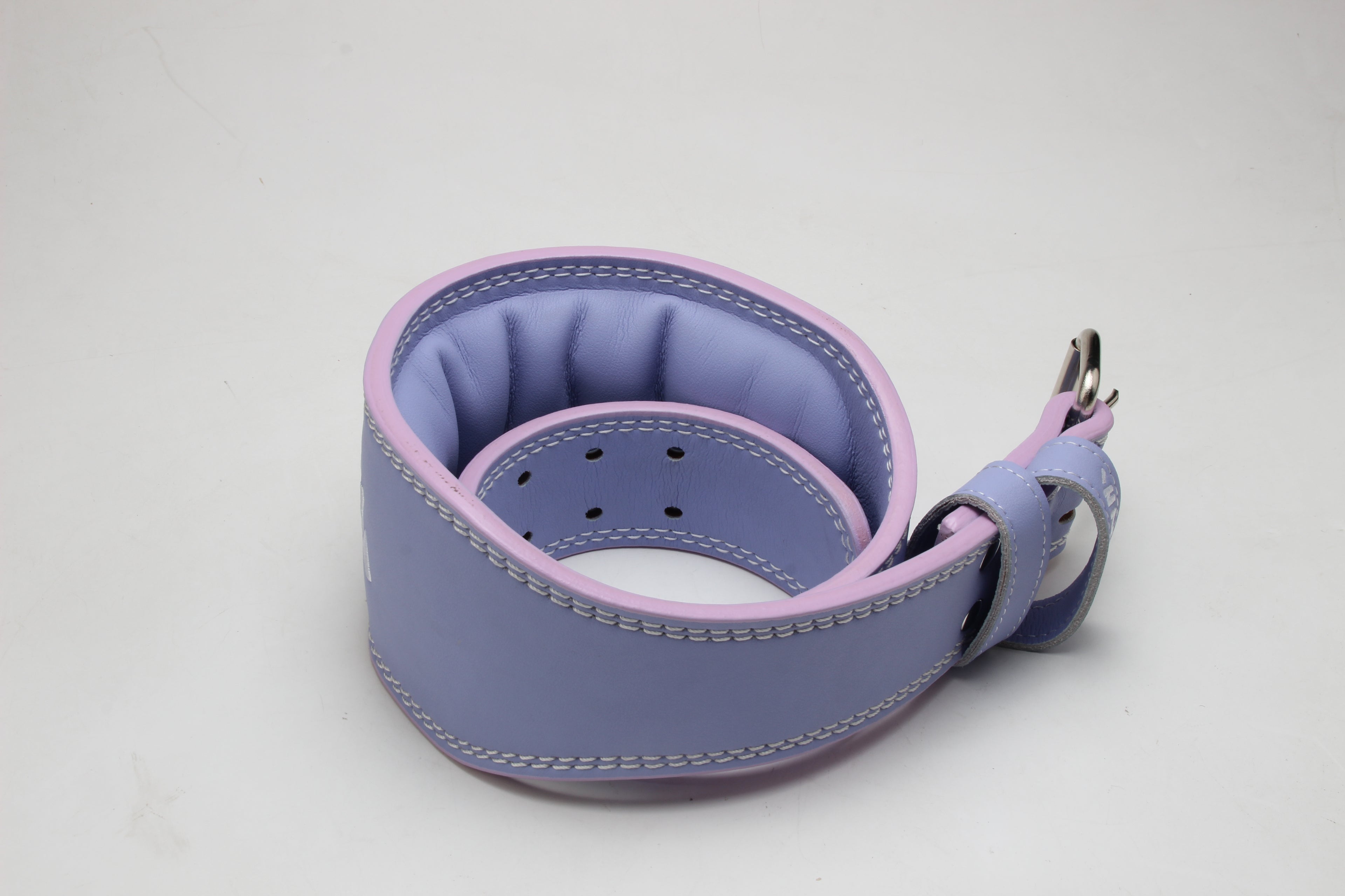 Pink and Purple Leather Weightlifting belt