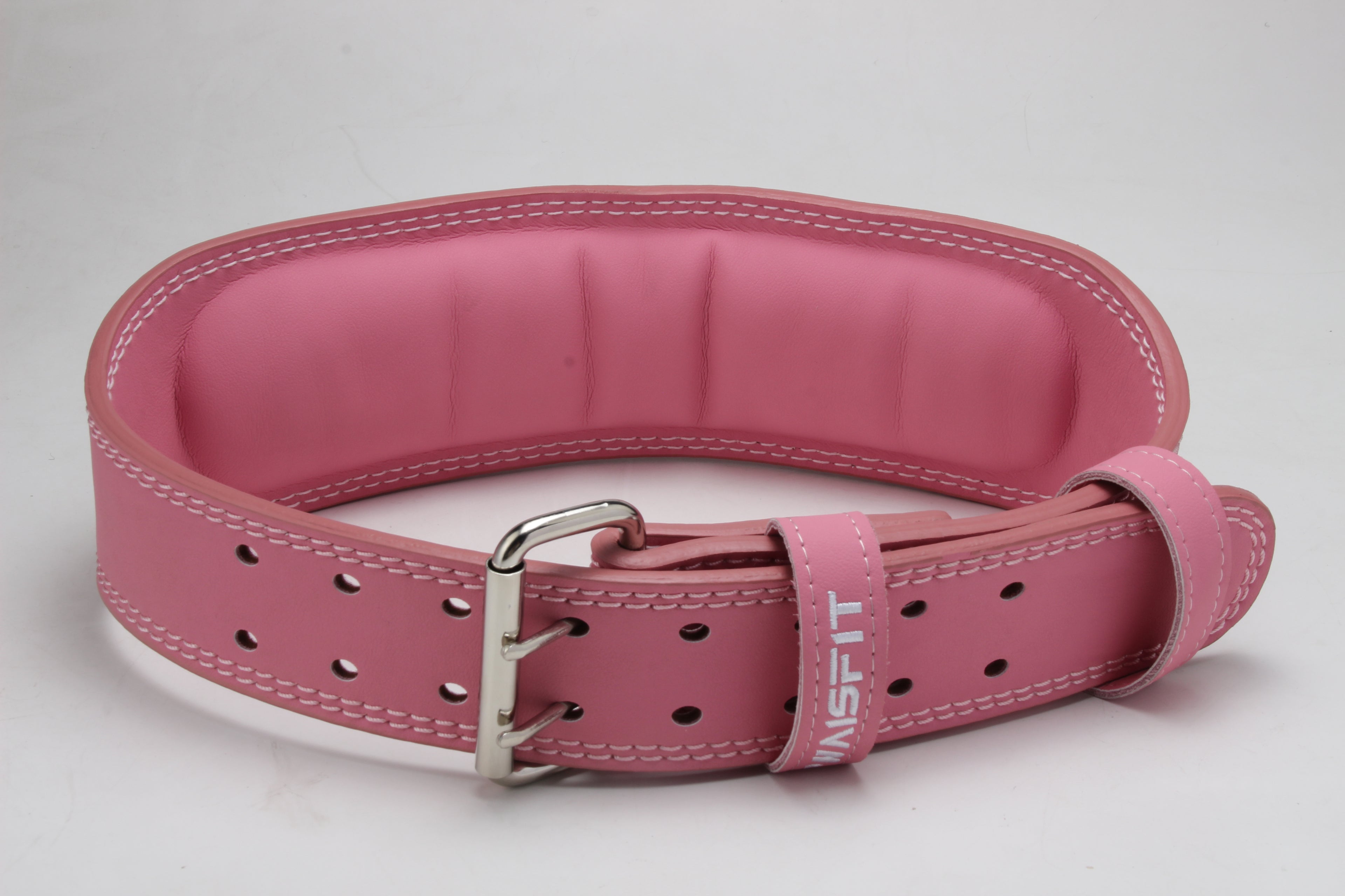 Pink and Purple Leather Weightlifting belt