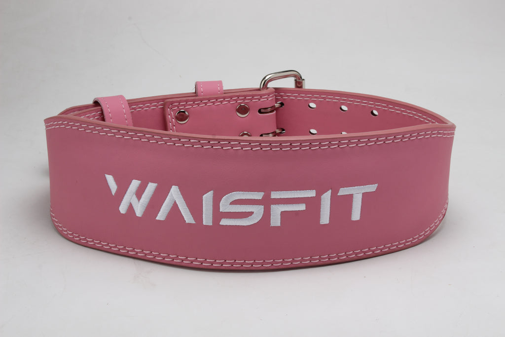 Pink and Purple Leather Weightlifting belt