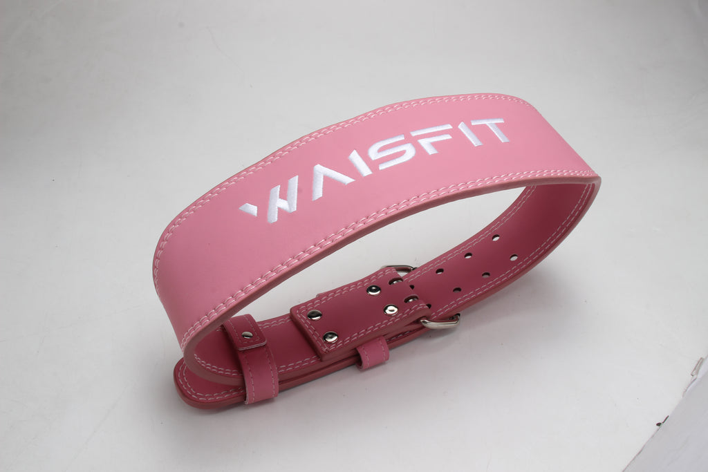 Pink and Purple Leather Weightlifting belt