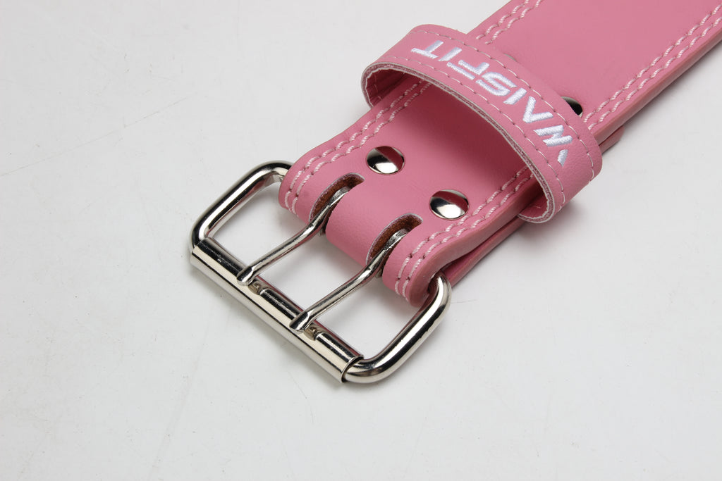 Pink and Purple Leather Weightlifting belt