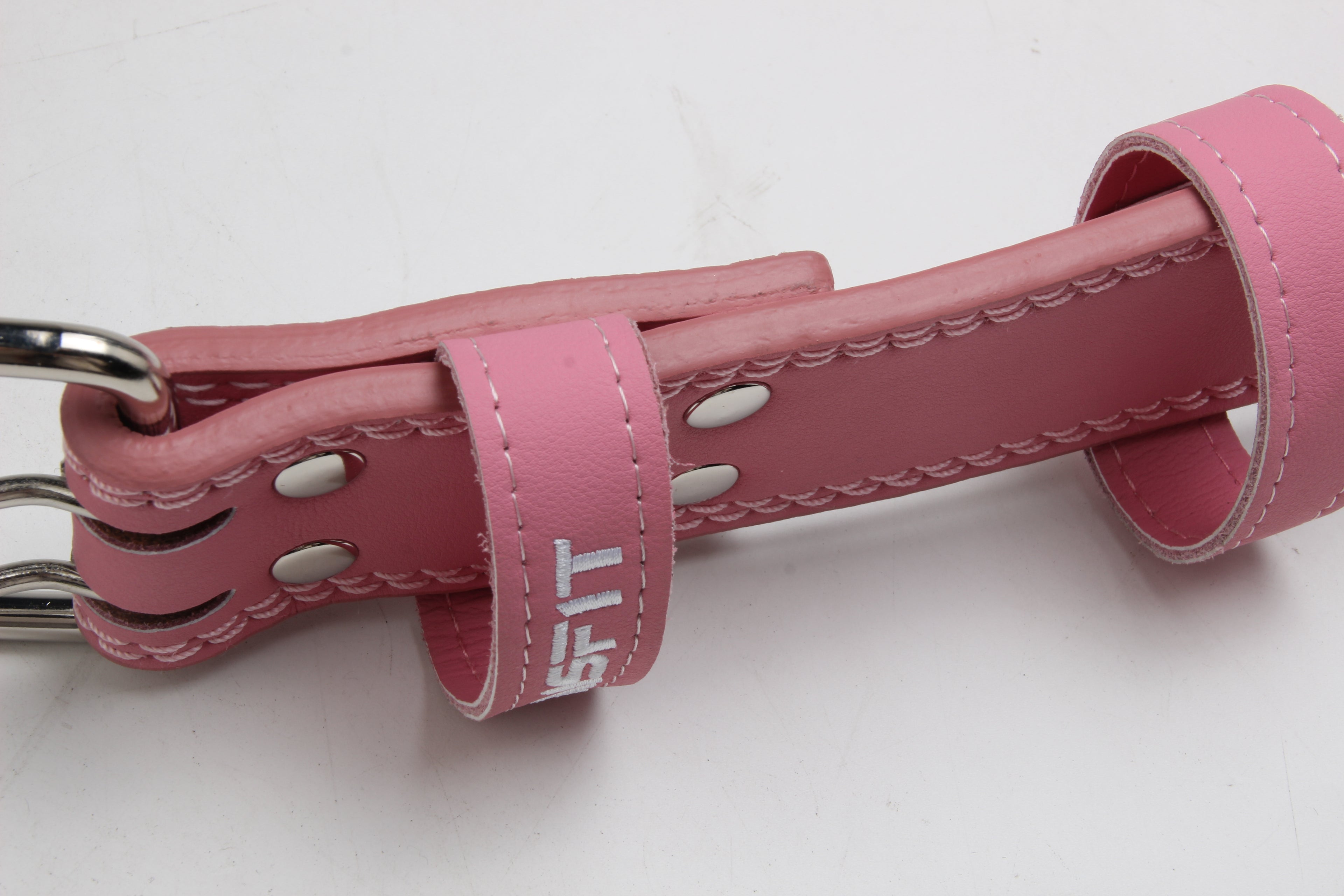 Pink and Purple Leather Weightlifting belt